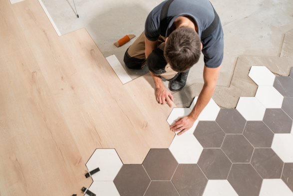 Flooring installation services in Collinsville